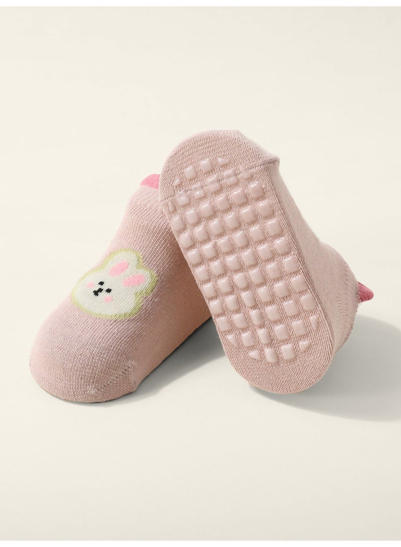 Kids Non-Slip Floor Socks – Soft Cotton Cartoon Design, Anti-Skid Toddler Socks for Home (6 Pairs) - Image 5